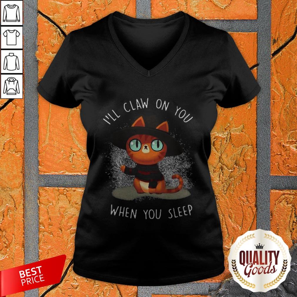 Freddy Krueger Cat I’ll Claw On You When You Sleep Halloween Shirt