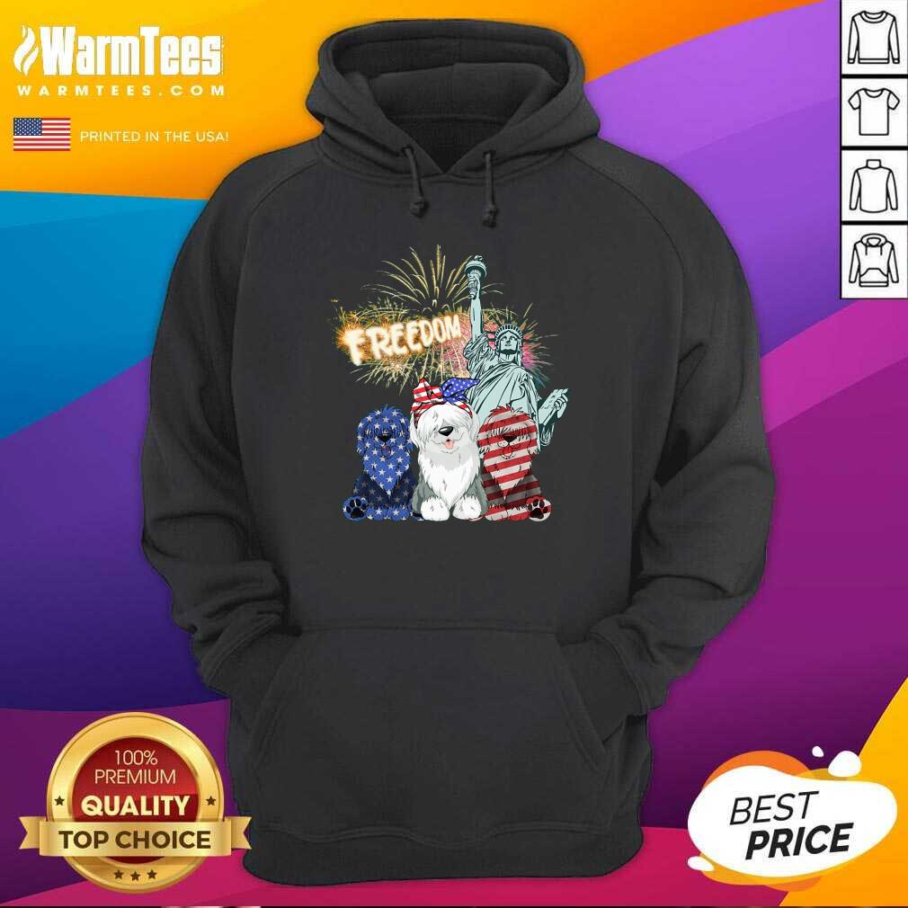 Freedom Sheepdog Statue Of Liberty USA Flag Shirt