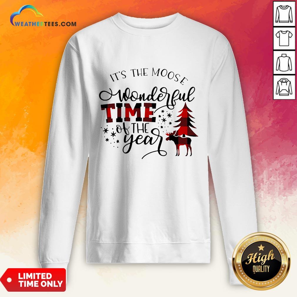Fun It’s The Moose Wonderful Time Of The Year Christmas Shirt
