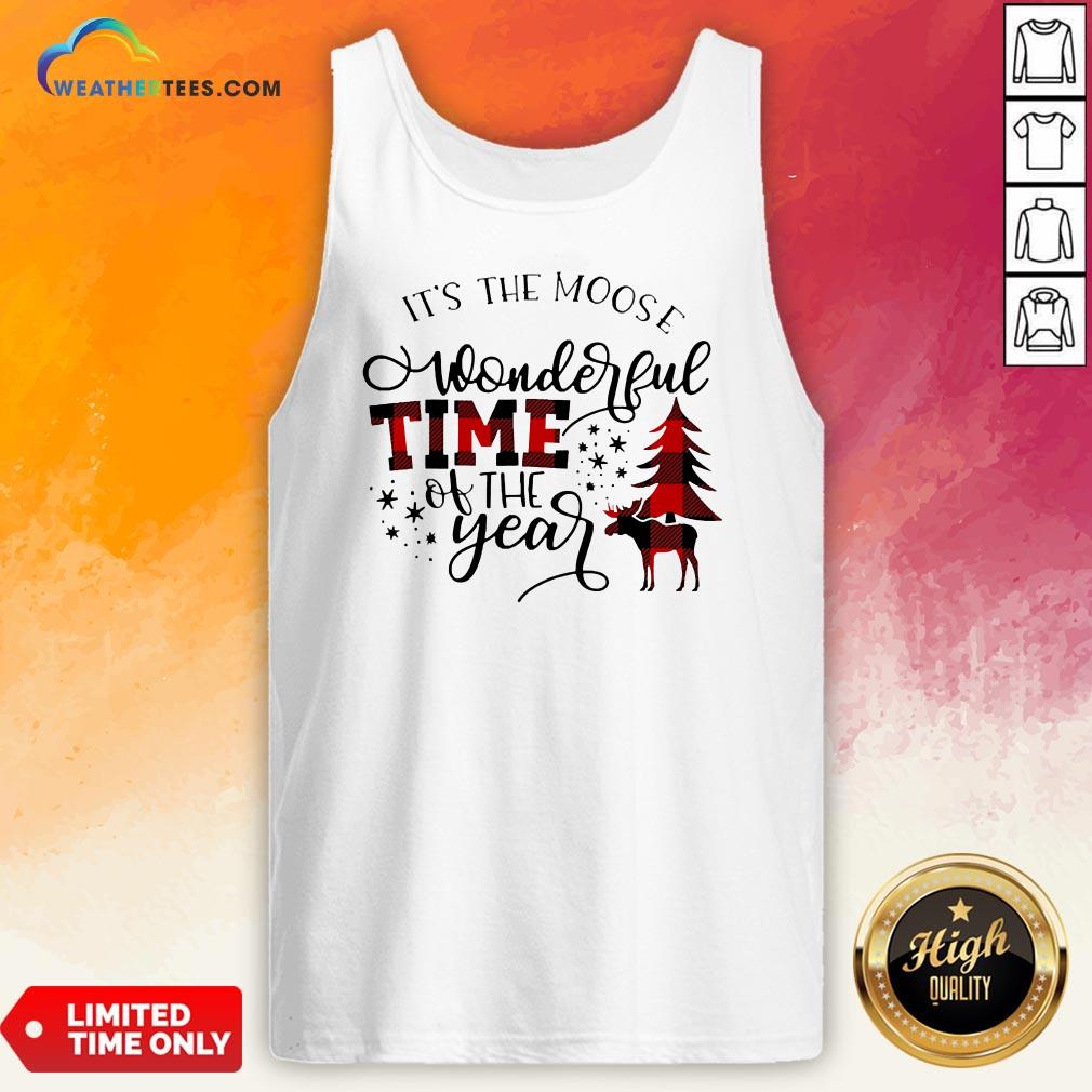 Fun It’s The Moose Wonderful Time Of The Year Christmas Shirt