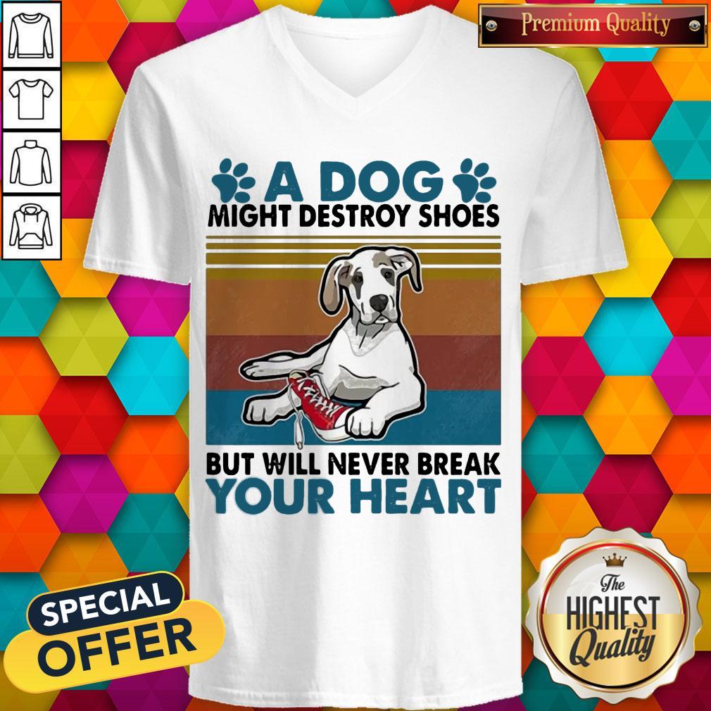 Funny A Dog Paw Might Destroy Your Shoes But Will Never Break Your Heart Shirt