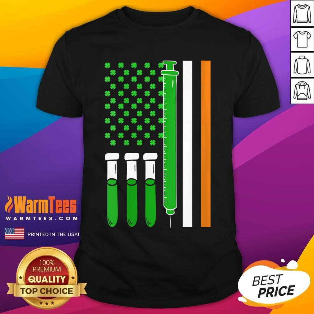 Funny American Flag Shamrock Clover St Patricks Day Mexico Shirt