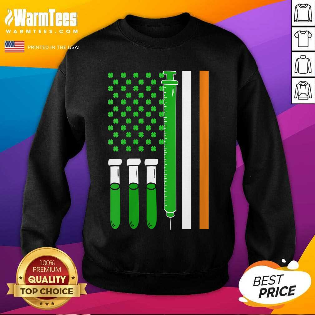 Funny American Flag Shamrock Clover St Patricks Day Mexico Shirt