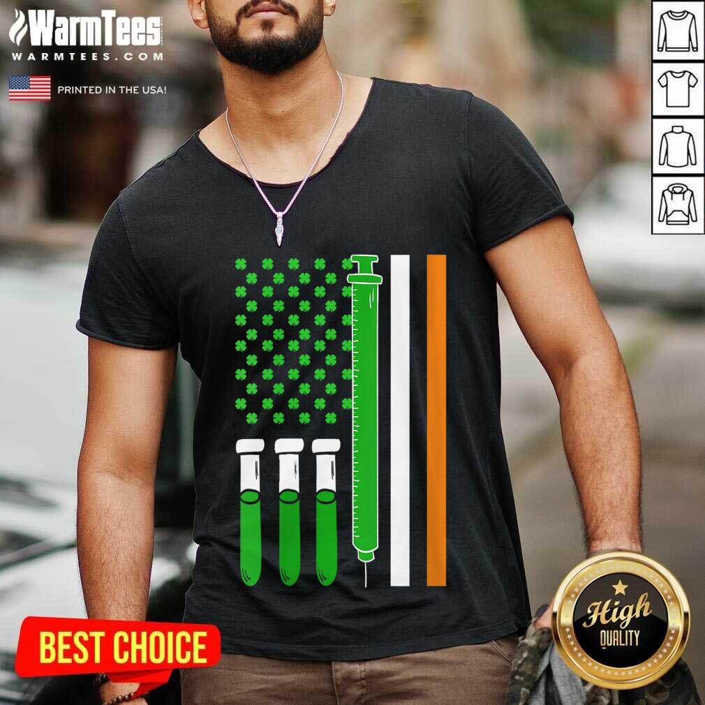 Funny American Flag Shamrock Clover St Patricks Day Mexico Shirt