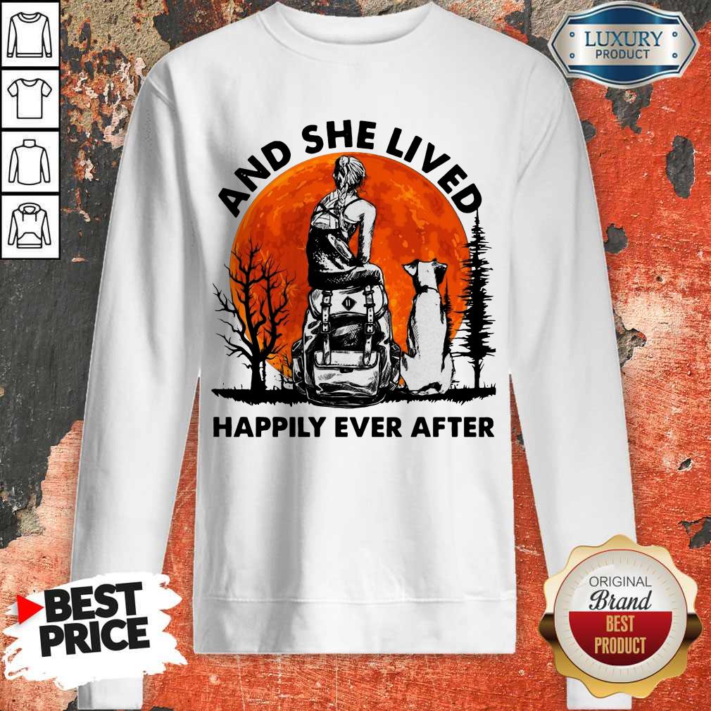 Funny And She Lived Happily Ever After Moon Shirt