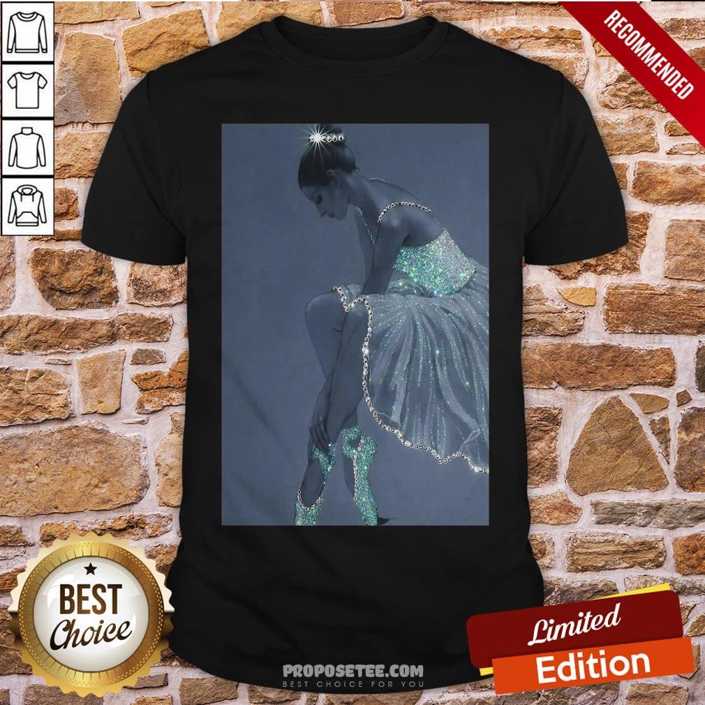 Funny Ballet Crystal Dress Vertical Poster Shirt