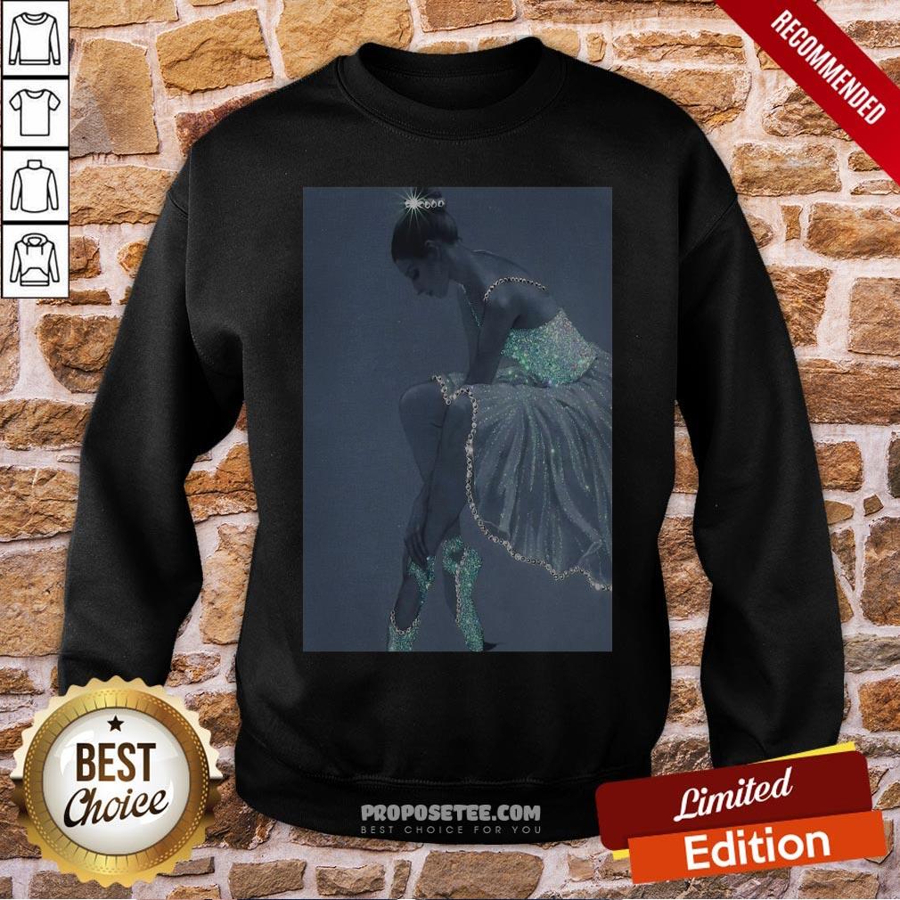 Funny Ballet Crystal Dress Vertical Poster Shirt