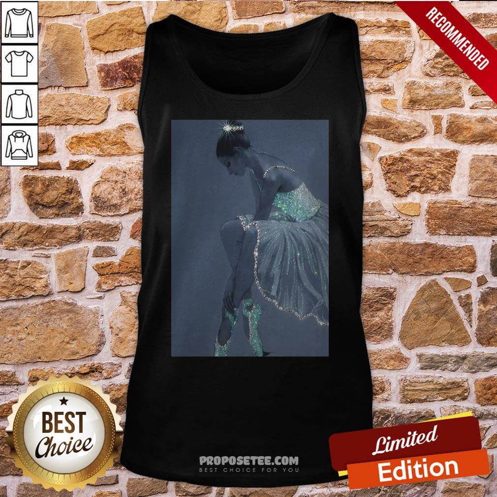 Funny Ballet Crystal Dress Vertical Poster Shirt
