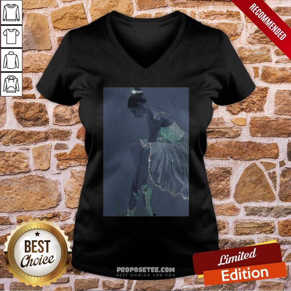 Funny Ballet Crystal Dress Vertical Poster Shirt