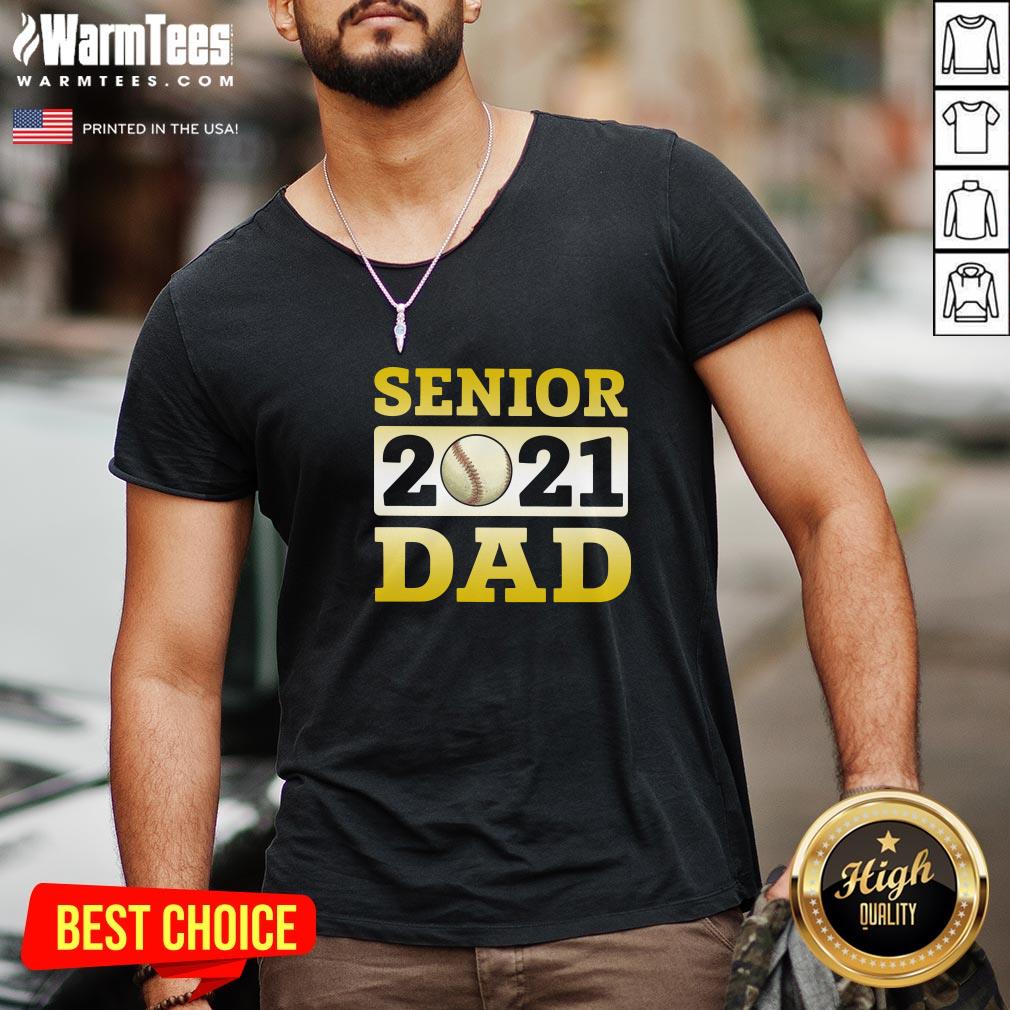 Funny Baseball Dad Senior 2021 Shirt