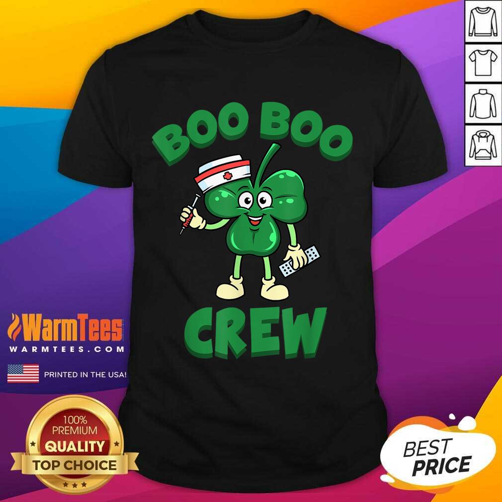 Funny Beautiful St Patricks Day Nurse Boo Boo Crew Green Lucky Gift Shirt