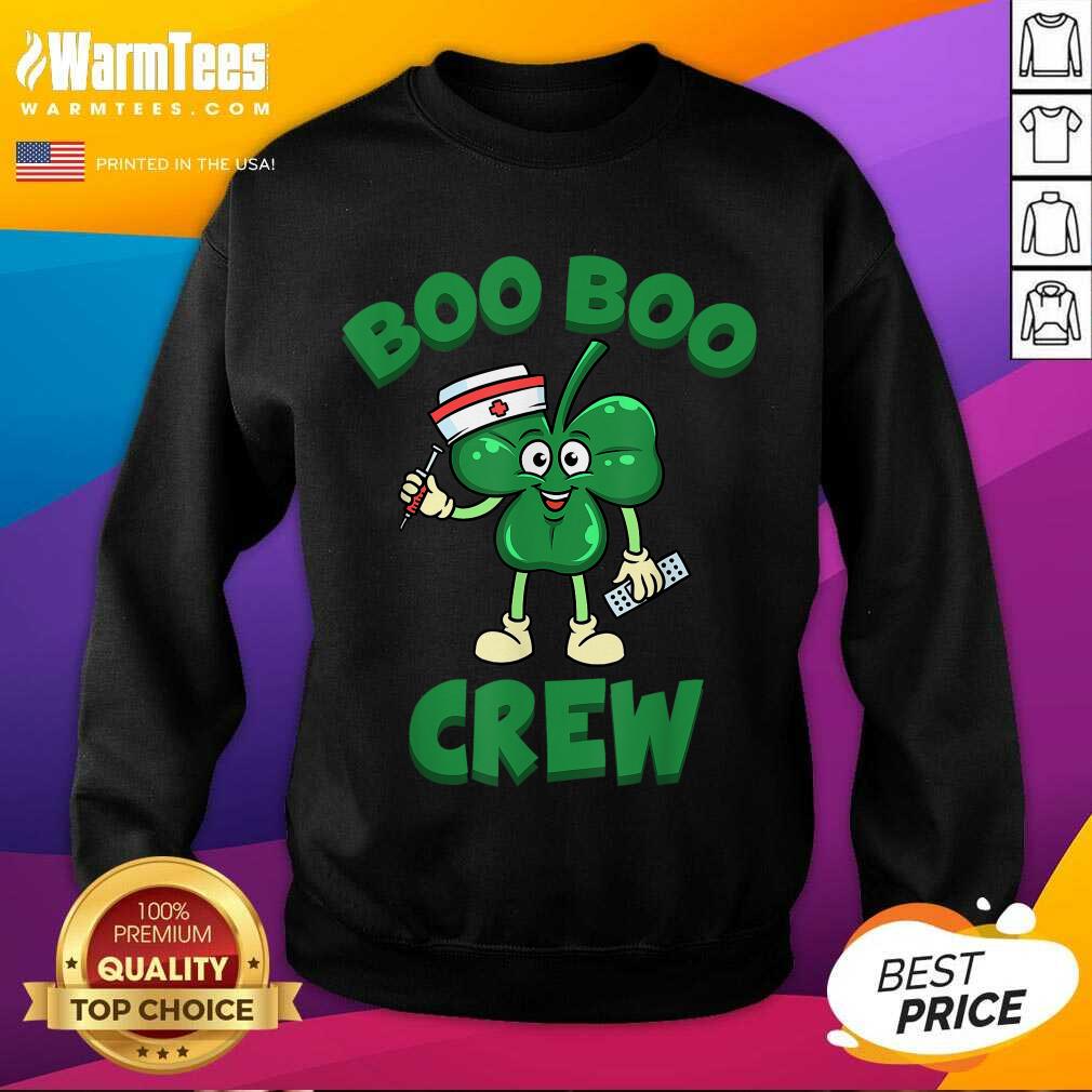 Funny Beautiful St Patricks Day Nurse Boo Boo Crew Green Lucky Gift Shirt