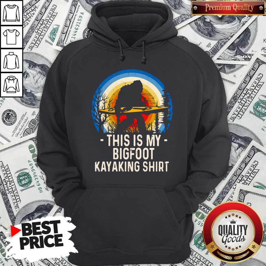 Funny Bigfoot This Is My Bigfoot Kayaking Shirt