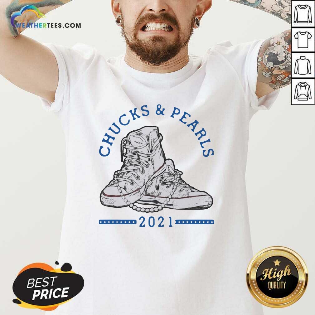 Funny Chucks And Pearls Shirt Matching Mom Daughter Shirt