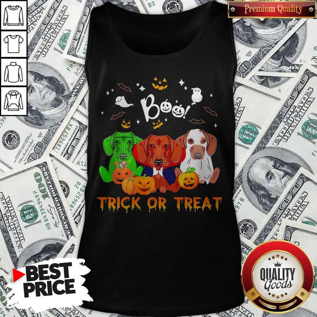 Funny Dachshund Halloween Boo Trick Or Treat Shirt
