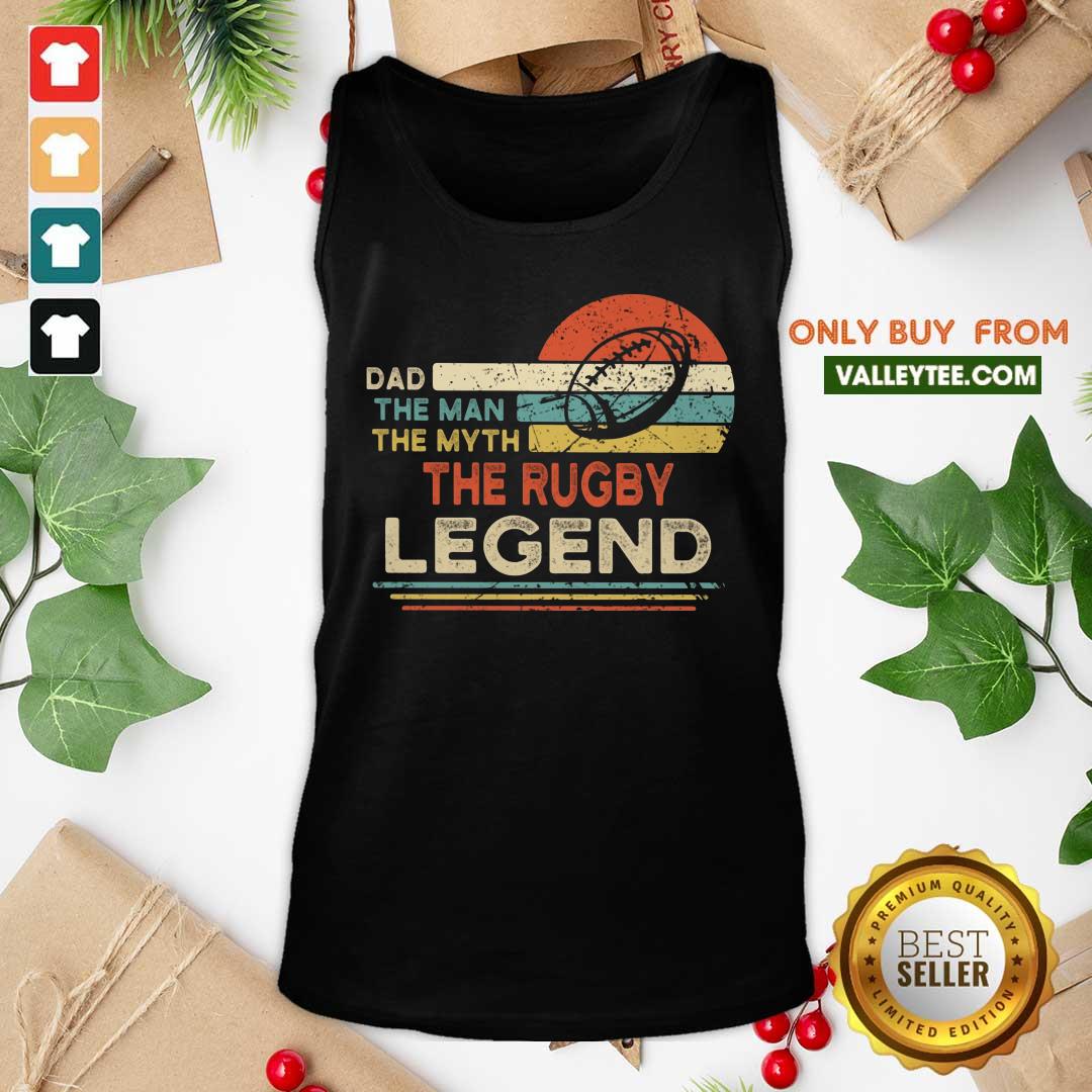 Funny Dad The Man The Myth The Rugby Legend Vintage Shirt