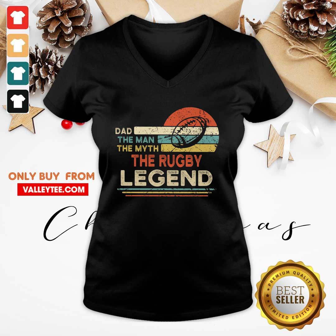 Funny Dad The Man The Myth The Rugby Legend Vintage Shirt