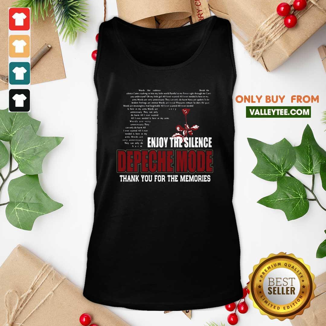 Funny Enjoy The Silence Depeche Mode Thank You For The Memories Shirt