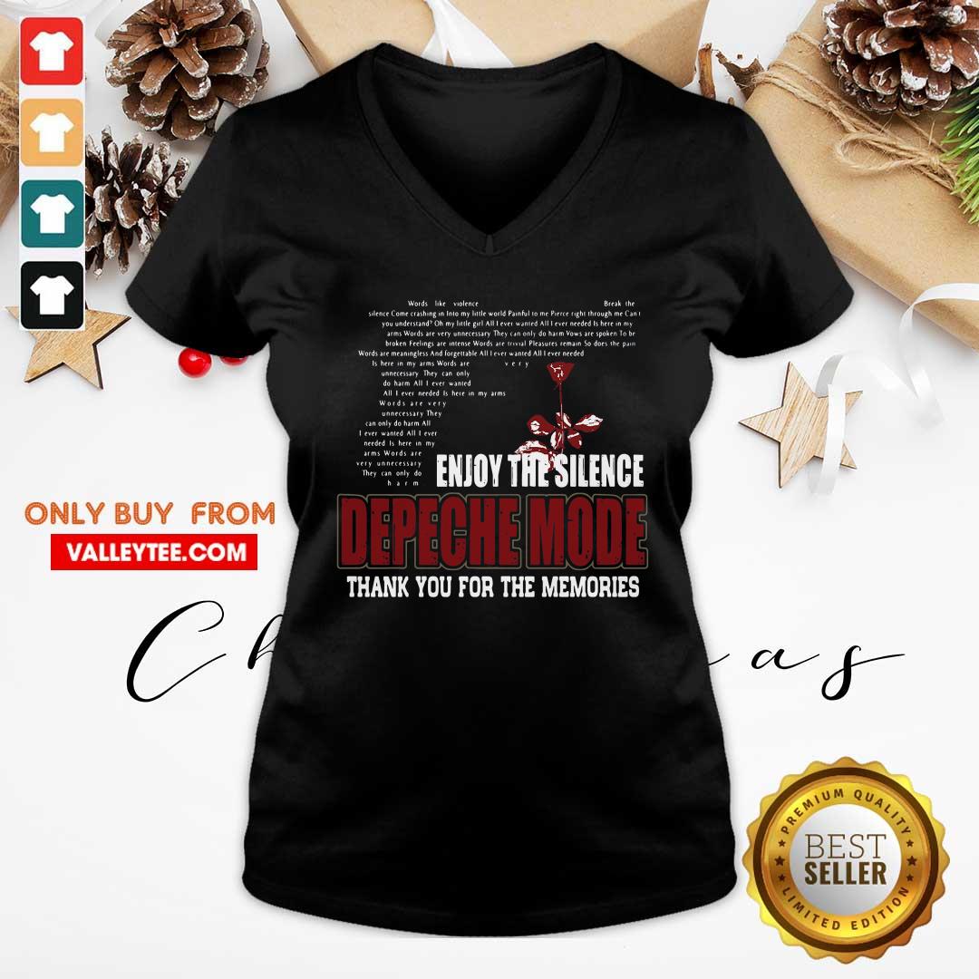 Funny Enjoy The Silence Depeche Mode Thank You For The Memories Shirt