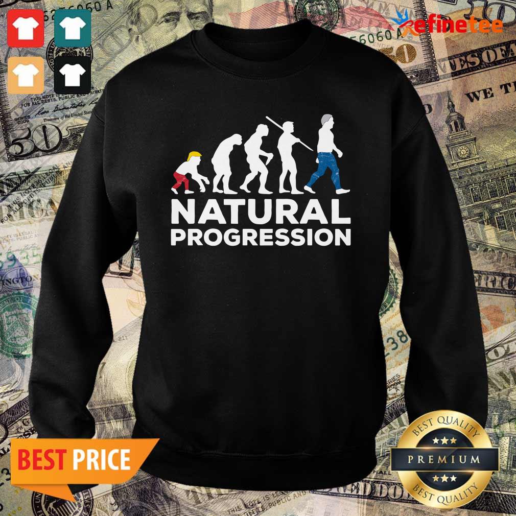 Funny Evolution Anti Trump Natural Progression 2020 Shirt
