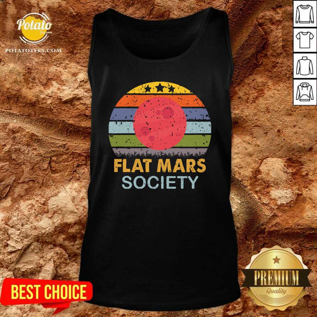 Funny Flat Mars Society Vintage Shirt