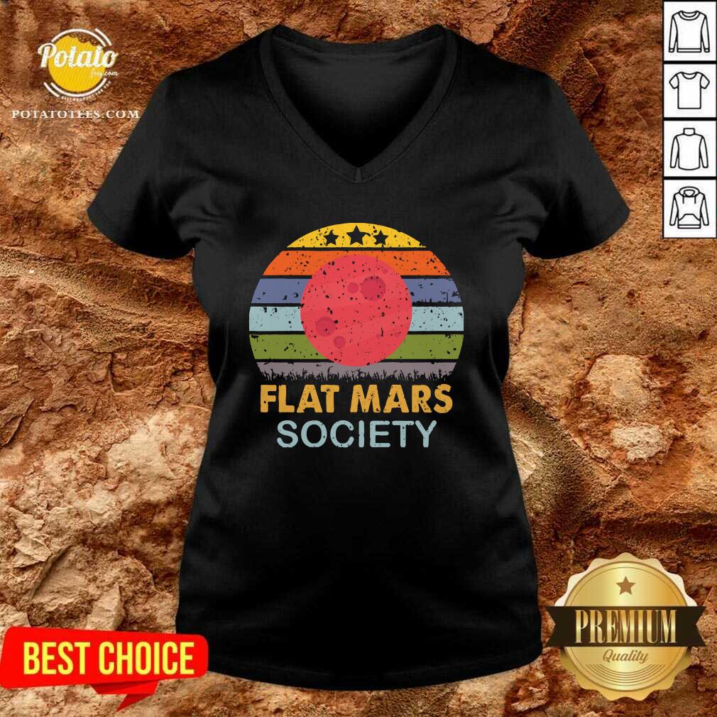 Funny Flat Mars Society Vintage Shirt