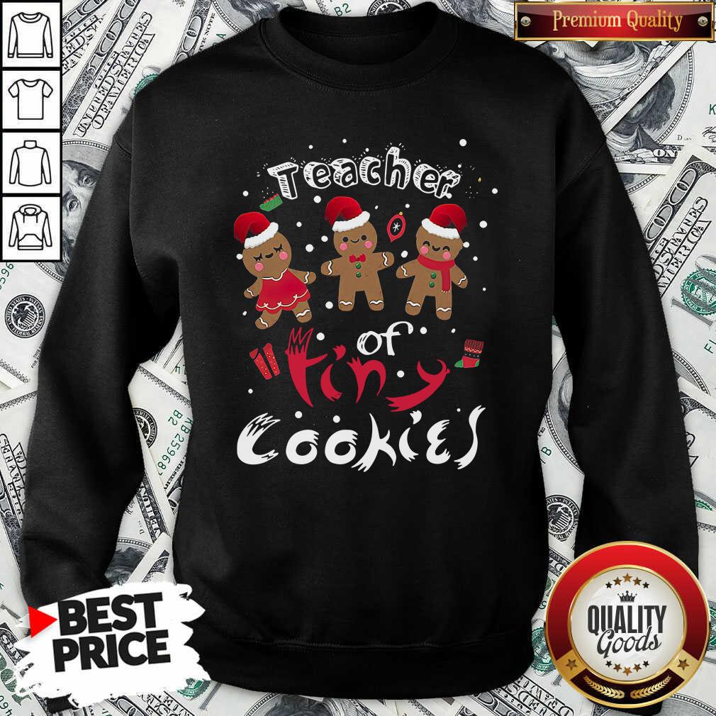Funny Gingerbeard Teacher Of Tiny Cookies Christmas Shirt