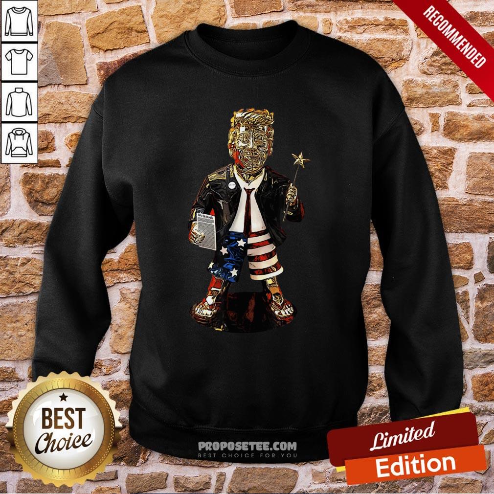 Funny Golden Trump Statue Shirt