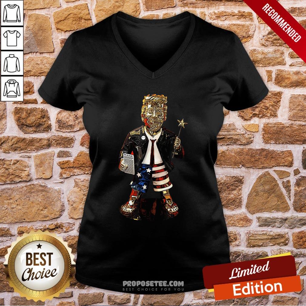 Funny Golden Trump Statue Shirt