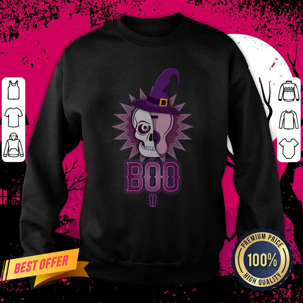 Funny Halloween Day Of The Dead BOO Skull Guitar Muertos Shirt