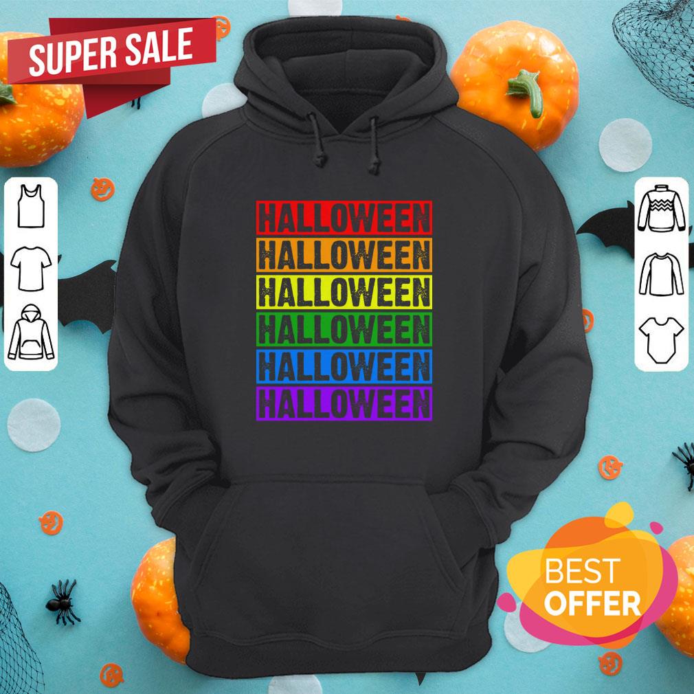 Funny Halloween Gay Pride Rainbow Colors Halloween Shirt