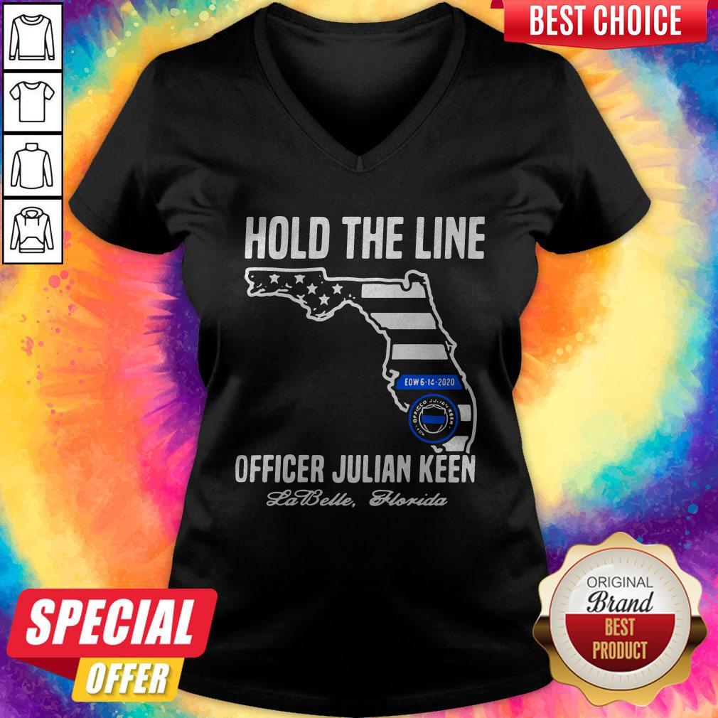 Funny Hold The Line Officer Julian Keen Jabette Florida Shirt