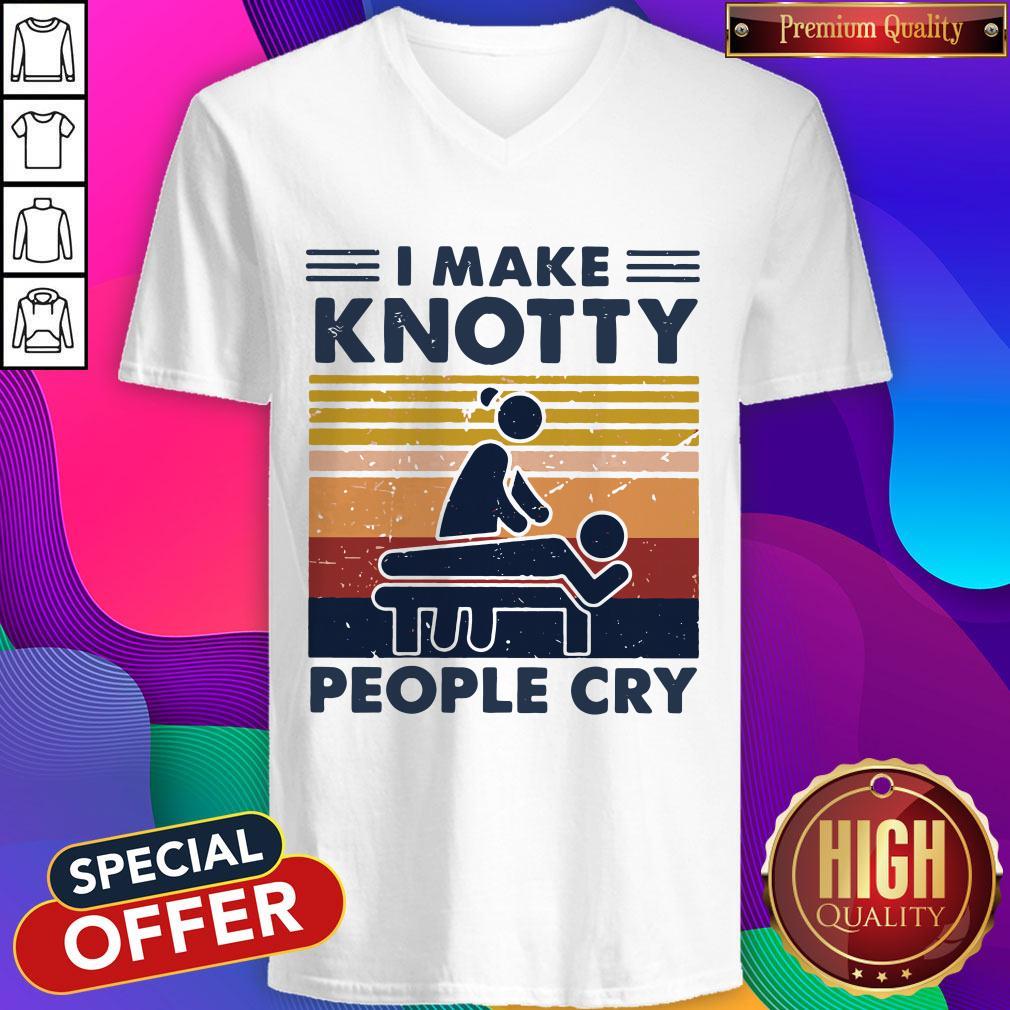Funny I Make Knotty People Cry Vintage Shirt