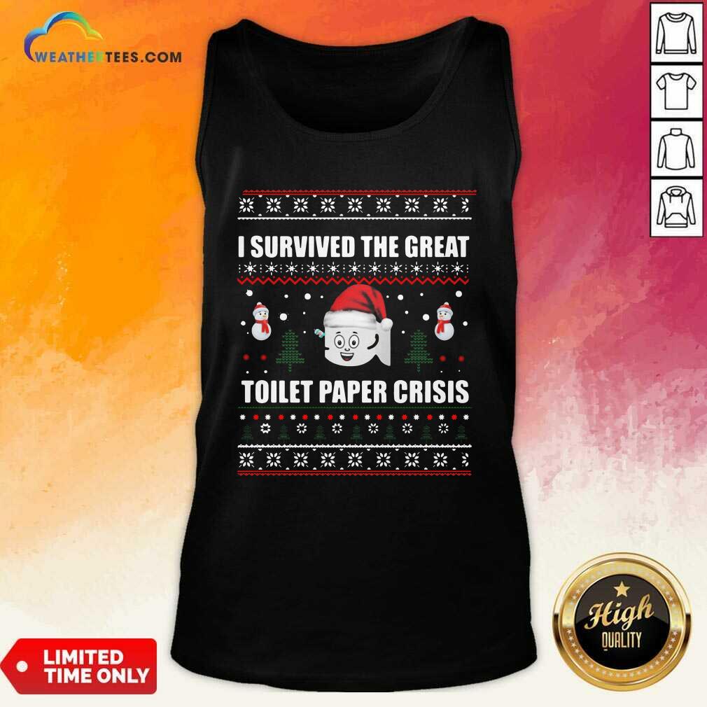 Funny I Survived The Great Toilet Paper Crisis Ugly Christmas Shirt