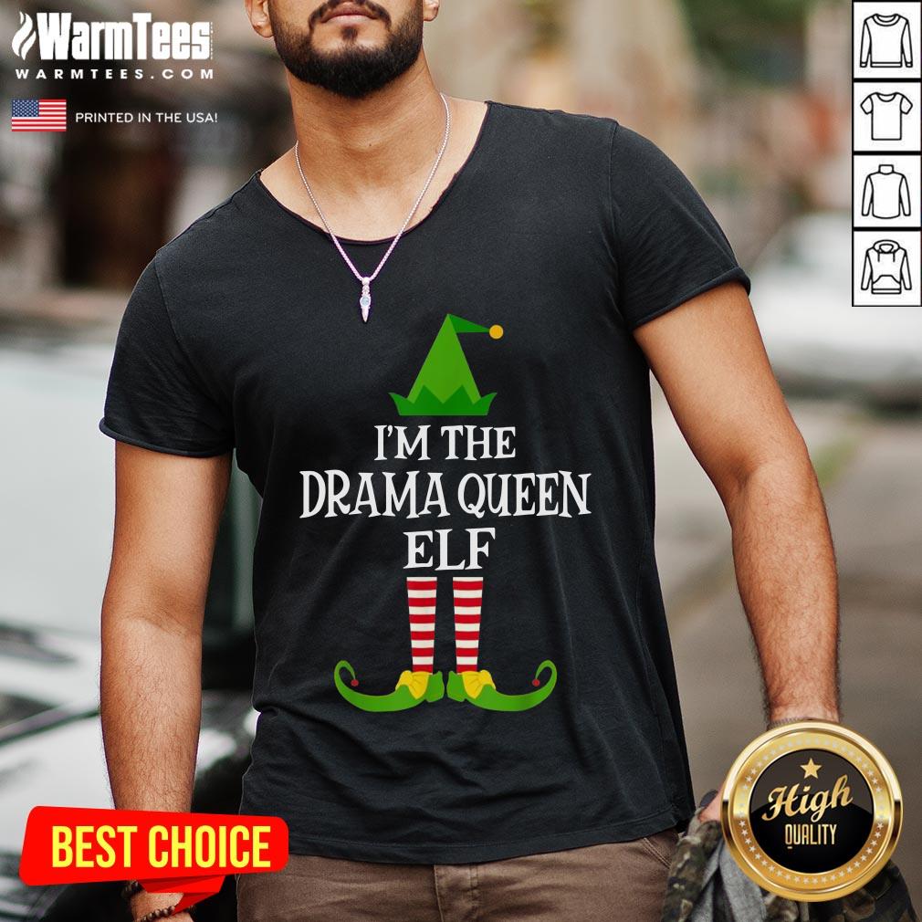 Funny Im The Drama Queen Elf Matching Family Christmas Shirt