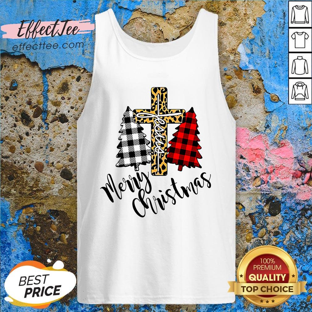 Funny Jesus Cross Tree Merry Christmas Shirt