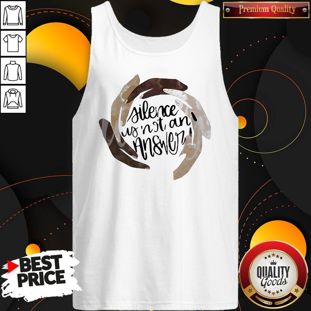 Funny Juneteenth Silence Is Not An Answer Hands Shirt