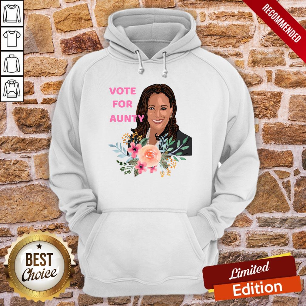 Funny Kamala Harris Vote For Aunty Flowers Shirt
