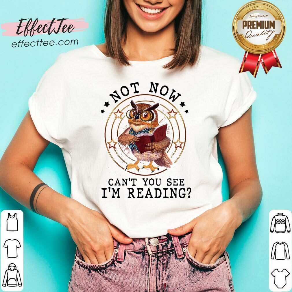 Funny Not Now Cant You See Im Reading Shirt
