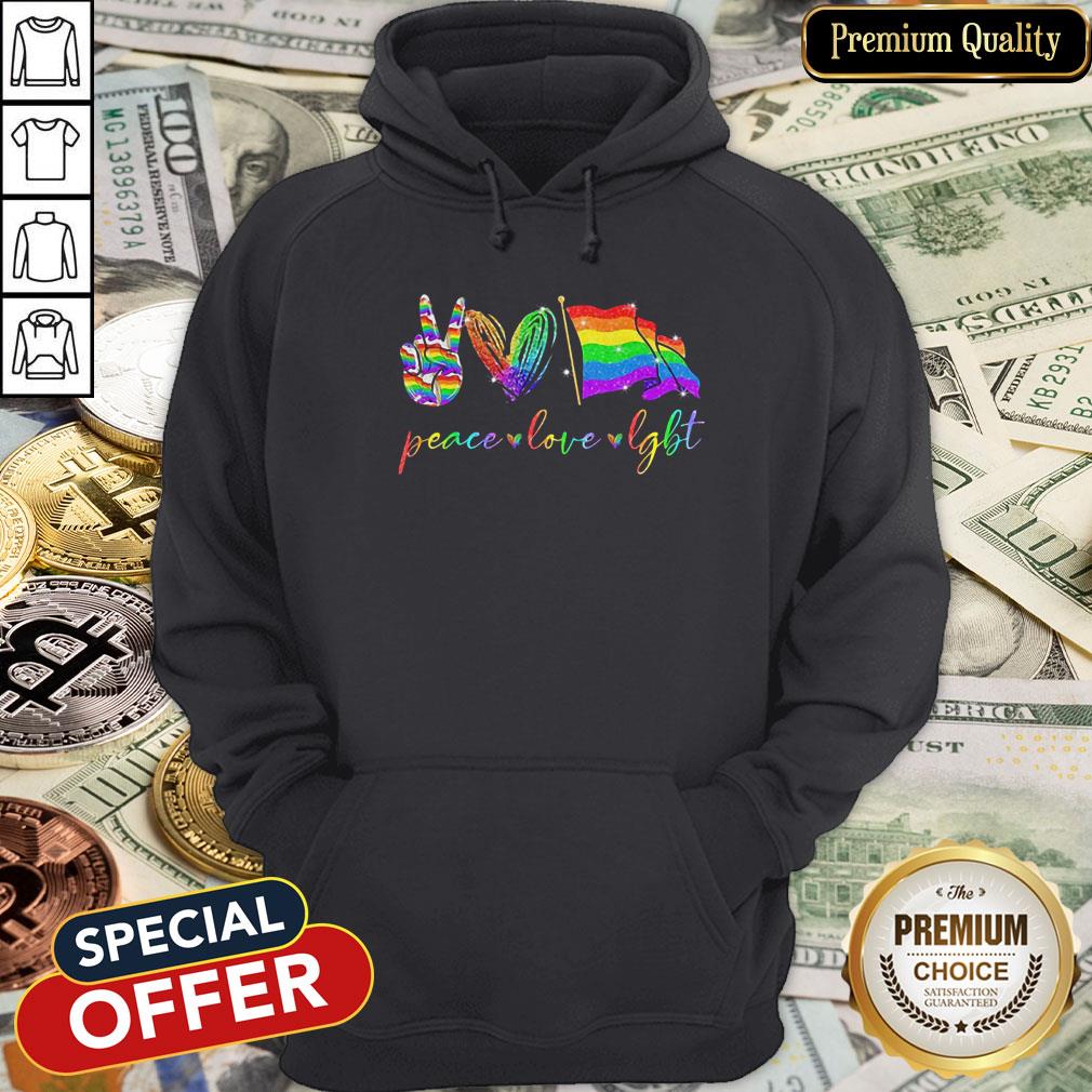 Funny Peace Love Lgbt Diamond Shirt