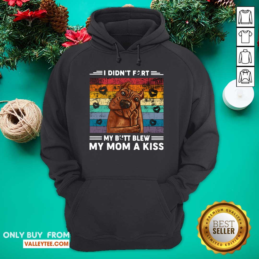 Funny Pitbull I Didn't Fart My Butt Blew My Mom A Kiss Vintage Shirt