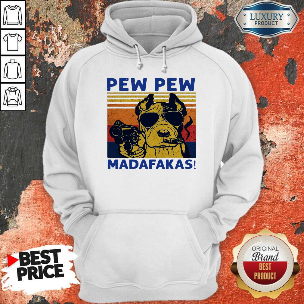 Funny Pitbull Pew Pew Madafakas Vintage Shirt