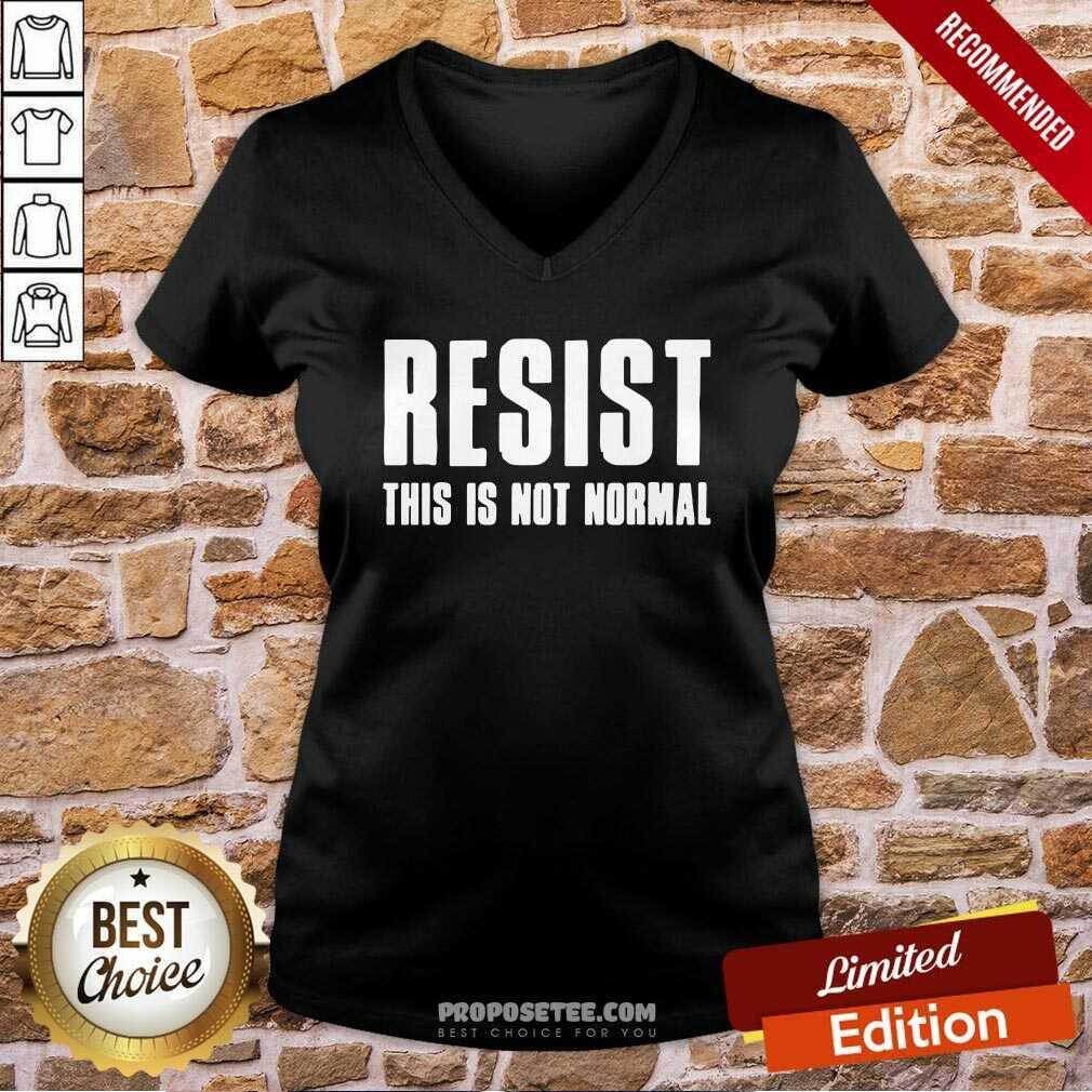 Funny Resist This Is Not Normal Trump United States Democracy Shirt