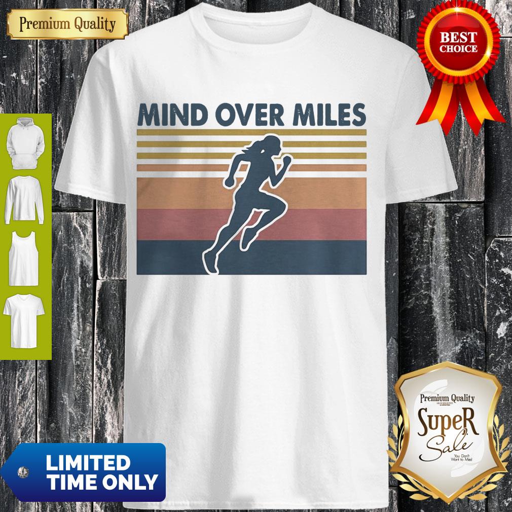 Funny Running Mind Over Miles Vintage Shirt