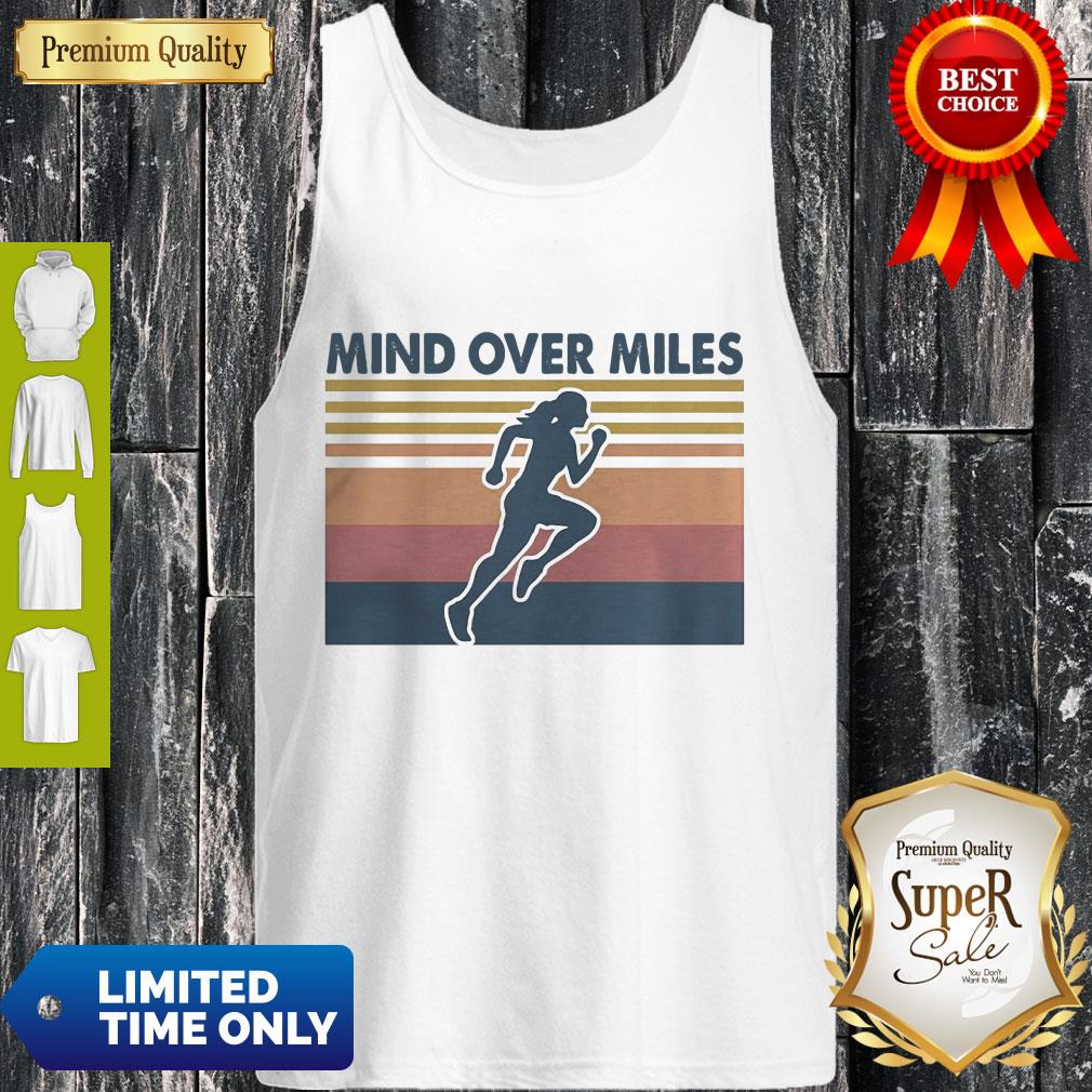 Funny Running Mind Over Miles Vintage Shirt