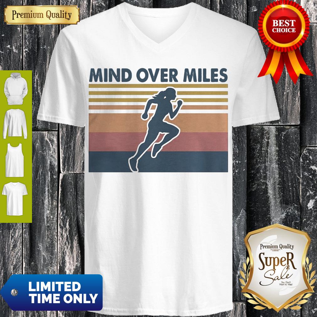 Funny Running Mind Over Miles Vintage Shirt