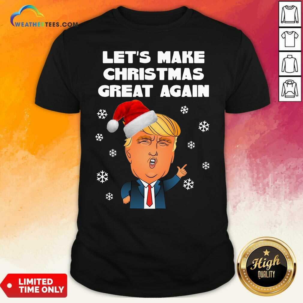Funny Santa Donald Trump Let’s Make Christmas Great Again Shirt