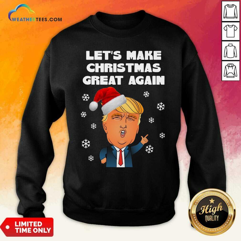 Funny Santa Donald Trump Let’s Make Christmas Great Again Shirt