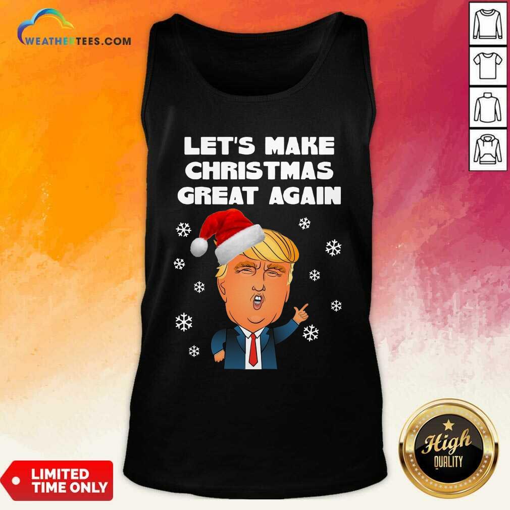 Funny Santa Donald Trump Let’s Make Christmas Great Again Shirt