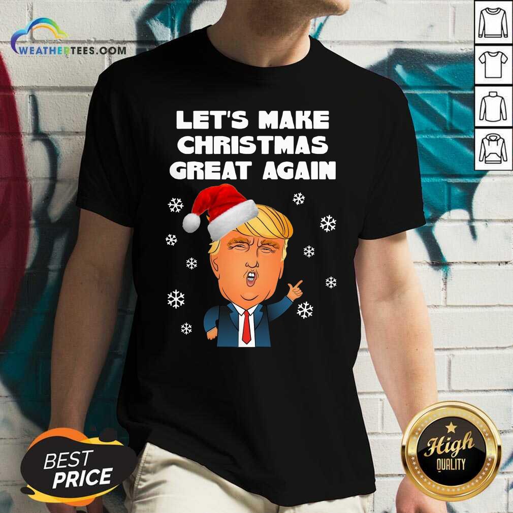 Funny Santa Donald Trump Let’s Make Christmas Great Again Shirt